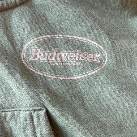 Budweiser Olive Green Zip-Up Hoodie - Picture 5 of 9